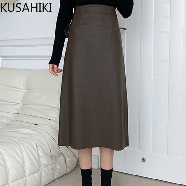 hing waist pu leather elegant woman skirts causal a-line split skirt spring mid-calf bottoms mujer faldas 6g421 210603, Black
hing waist pu leather elegant woman skirts causal a-line split skirt spring mid-calf bottoms mujer faldas 6g421 210603, Black
