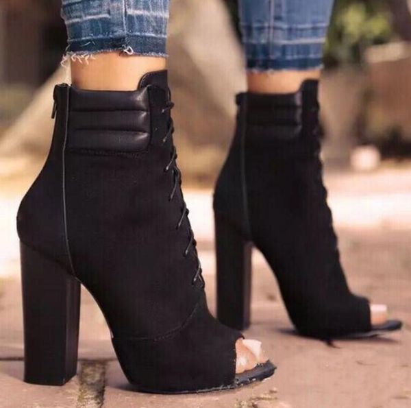 boots 2021 autumn rome sandals square heel 10cm women's lace-up ankle strap heels peep toe size 35-40, Black
boots 2021 autumn rome sandals square heel 10cm women's lace-up ankle strap heels peep toe size 35-40, Black
