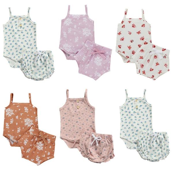 clothing sets 5 colors lovely infant baby girls summer clothes floral print sleeveless bodysuits +high waist shorts cotton casual outfit, White
clothing sets 5 colors lovely infant baby girls summer clothes floral print sleeveless bodysuits +high waist shorts cotton casual outfit, White