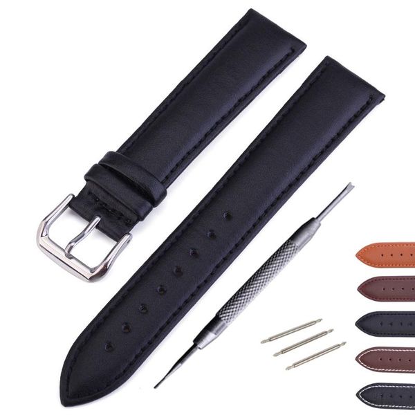watch bands calf genuine leather strap stainless steel butterfly clasp 1214 16 18 20 22 24 watchband, Black;brown
watch bands calf genuine leather strap stainless steel butterfly clasp 1214 16 18 20 22 24 watchband, Black;brown