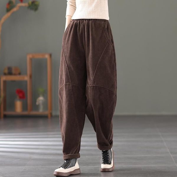 women's pants & capris fleece corduroy ladies thick solid color 2021 winter loose warm turnip pockets casual women trousers yoyikamomo, Black;white
women's pants & capris fleece corduroy ladies thick solid color 2021 winter loose warm turnip pockets casual women trousers yoyikamomo, Black;white