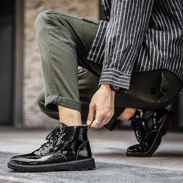 black martin boots men high leather shoes motorcycle male boots winter fashion comfortable lace-up space
black martin boots men high leather shoes motorcycle male boots winter fashion comfortable lace-up space