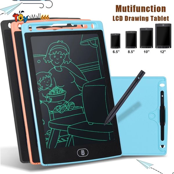 6.5/8.5/10/12 inch lcd drawing tablet for children's toys painting tools electronics writing board boy kids educational toys
6.5/8.5/10/12 inch lcd drawing tablet for children's toys painting tools electronics writing board boy kids educational toys