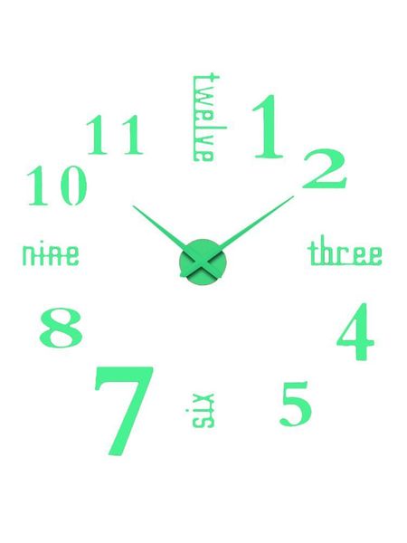 creative luminous 3d diy wall clock oversized acrylic living room decoration sticker silent clocks
creative luminous 3d diy wall clock oversized acrylic living room decoration sticker silent clocks