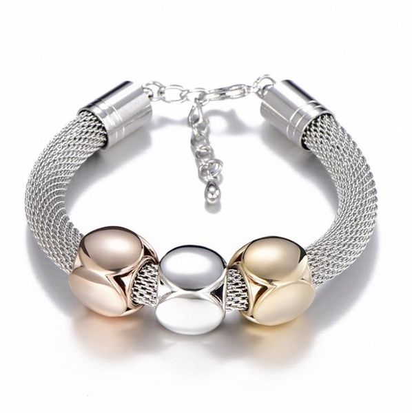 punk big bracelet woman snake chain high-grade titanium steel thick bracelet mesh exaggerated bracelet 3 color, Golden;silver
punk big bracelet woman snake chain high-grade titanium steel thick bracelet mesh exaggerated bracelet 3 color, Golden;silver