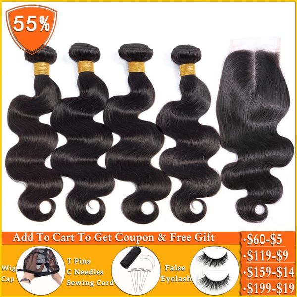human hair bulks lanqi boby wave 4 bundles with closure 100% weave peruvian non-remy, Black
human hair bulks lanqi boby wave 4 bundles with closure 100% weave peruvian non-remy, Black