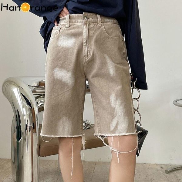 street knee length women denim shorts do old washed ink-washed edge high-waisted straight loose short pants female women's jeans, Blue
street knee length women denim shorts do old washed ink-washed edge high-waisted straight loose short pants female women's jeans, Blue