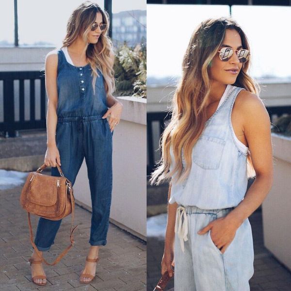 women's jumpsuits & rompers women clothes casual sleeveless bodycon romper jumpsuit club bodysuit long pants beachwear, Black;white
women's jumpsuits & rompers women clothes casual sleeveless bodycon romper jumpsuit club bodysuit long pants beachwear, Black;white