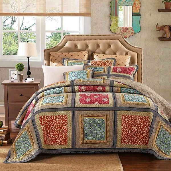 100% cotton reversible coverlet handmade patchwork chic bedspread bed cover 2 pillow shams 3pcs king size blanket
100% cotton reversible coverlet handmade patchwork chic bedspread bed cover 2 pillow shams 3pcs king size blanket
