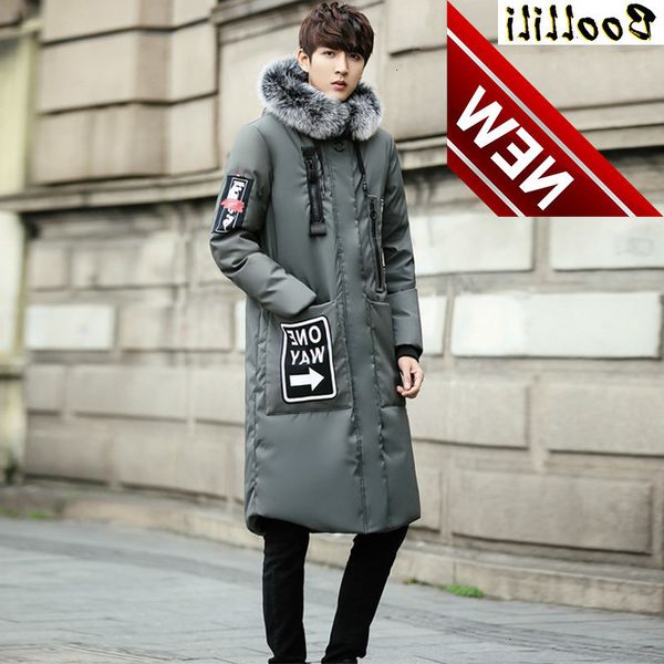 boollili down jacket men winter long casual thicken slim korean real fur collar 's jackets coat for abrigo hombre, Black
boollili down jacket men winter long casual thicken slim korean real fur collar 's jackets coat for abrigo hombre, Black