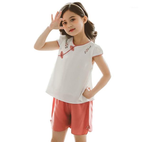 teen girls clothing embroidery costume for vest + short clothes summer children's girl sets, White
teen girls clothing embroidery costume for vest + short clothes summer children's girl sets, White