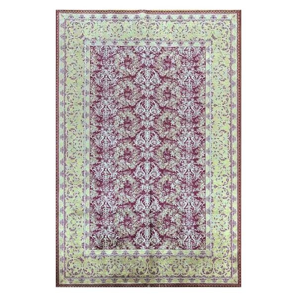 carpets 4.5'x6.5' red hand knotted oriental silk rug modern floral carpet
carpets 4.5'x6.5' red hand knotted oriental silk rug modern floral carpet