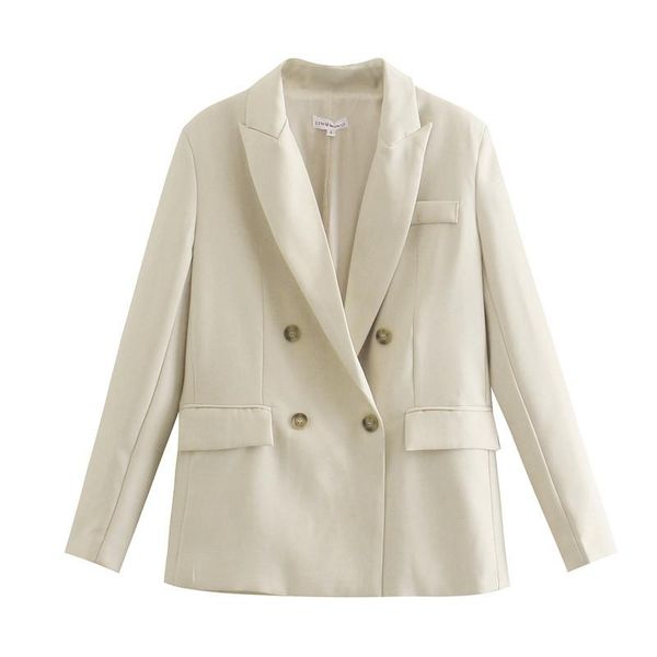 european and american style simple solid color double-breasted fashion suit jacket women's clothing suits & blazers, White;black
european and american style simple solid color double-breasted fashion suit jacket women's clothing suits & blazers, White;black