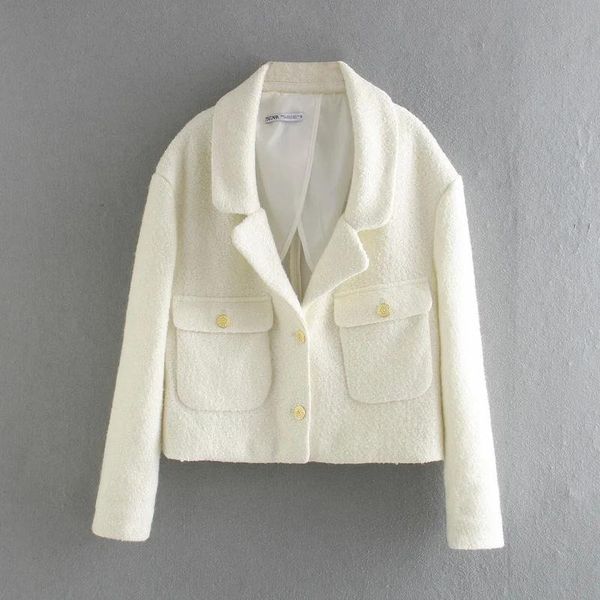 women's suits & blazers women vogue sense exquisite buttons suit female single-breasted long-sleeved short coat chic top, White;black
women's suits & blazers women vogue sense exquisite buttons suit female single-breasted long-sleeved short coat chic top, White;black