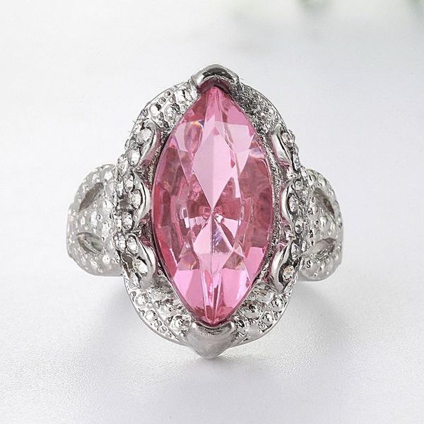 fashion big pink stone ring moonstone wedding engagement crystal charms rings for women jewelry princess cocktail anel, Slivery;golden
fashion big pink stone ring moonstone wedding engagement crystal charms rings for women jewelry princess cocktail anel, Slivery;golden