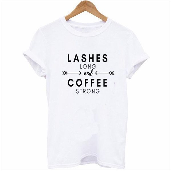 lashes long and coffee strong women t shirts letter print short sleeve o neck loose summer tee clothes, White
lashes long and coffee strong women t shirts letter print short sleeve o neck loose summer tee clothes, White