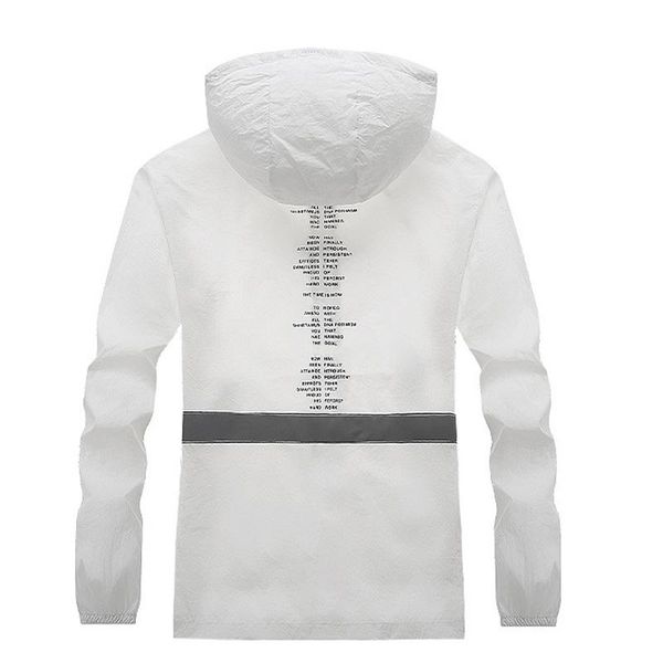 men's summer ultra-light hood jacket thin windbreaker back print letter reflective sunscreen beach casual zipper coat m-5xl jackets, Black;brown
men's summer ultra-light hood jacket thin windbreaker back print letter reflective sunscreen beach casual zipper coat m-5xl jackets, Black;brown