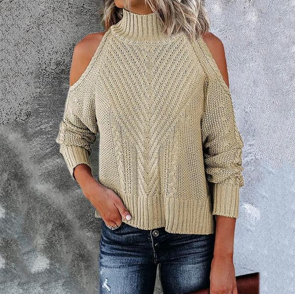 women's sweaters autumn winter solid color off shoulder pullover sweater women 2021 long sleeved thick stitch knitted all match jumper, White;black
women's sweaters autumn winter solid color off shoulder pullover sweater women 2021 long sleeved thick stitch knitted all match jumper, White;black