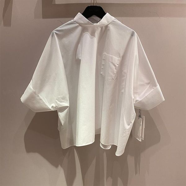 women's blouses & shirts 2021 summer solid color ladies blouse fashion elegant female cotton loose casual women t845, White
women's blouses & shirts 2021 summer solid color ladies blouse fashion elegant female cotton loose casual women t845, White