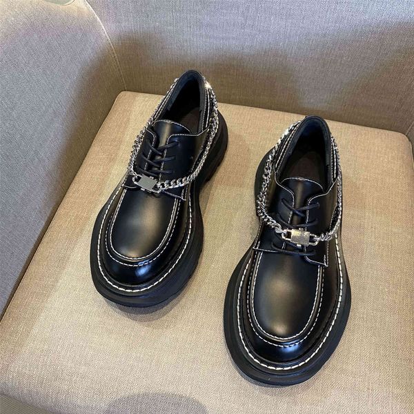 dress shoes sapatos femininos de couro, calçados vulcanizados com corrente metal, sapatos para mulheres verão, solado grosso e aumento y1n8, Black
dress shoes sapatos femininos de couro, calçados vulcanizados com corrente metal, sapatos para mulheres verão, solado grosso e aumento y1n8, Black