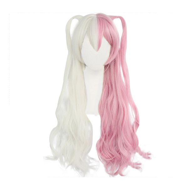 game danganronpa monomi women long wig cosplay costume super dangan ronpa heat resistant synthetic hair white pink wigs, Black
game danganronpa monomi women long wig cosplay costume super dangan ronpa heat resistant synthetic hair white pink wigs, Black