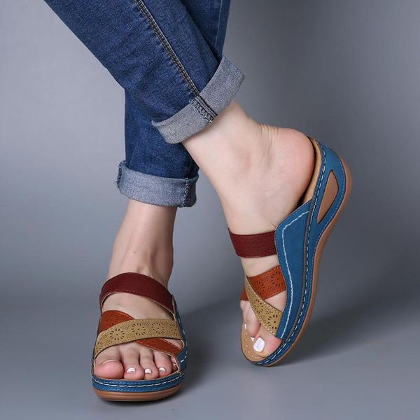 slippers summer women ladies sewing color matching thick bottom soft beach outdoor vacation casual roman sandals shoes #40, Black
slippers summer women ladies sewing color matching thick bottom soft beach outdoor vacation casual roman sandals shoes #40, Black