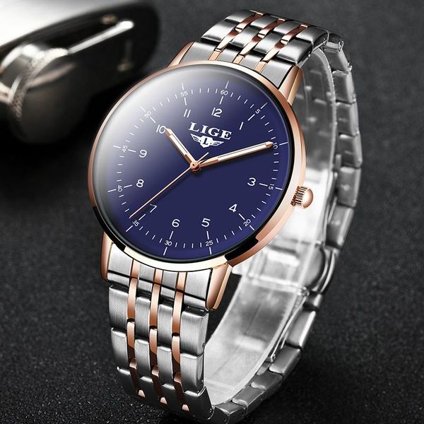 wristwatches lige 2021 fashion stainless steel mens watches business luminous quartz watch men waterproof relogio masculino, Slivery;brown
wristwatches lige 2021 fashion stainless steel mens watches business luminous quartz watch men waterproof relogio masculino, Slivery;brown