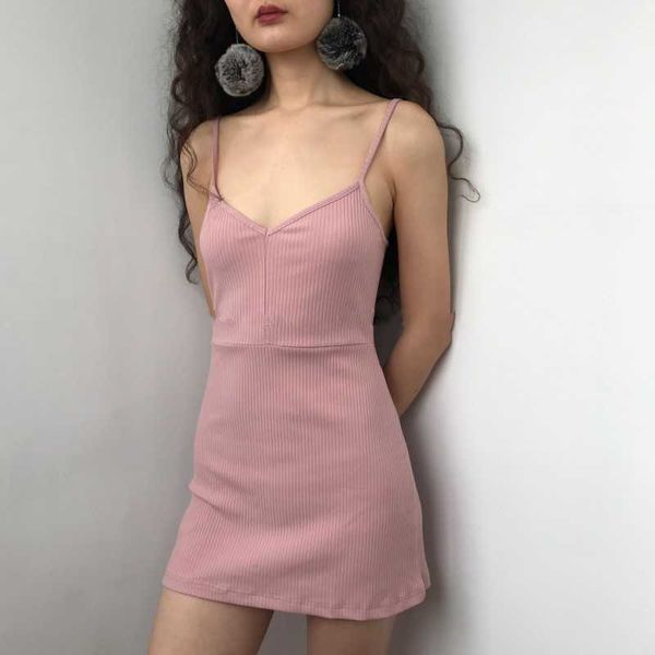 pink dress spaghetti strap female high waist sheath club dresses for women short summer mini sleeveless vestidos 210601, Black;gray
pink dress spaghetti strap female high waist sheath club dresses for women short summer mini sleeveless vestidos 210601, Black;gray