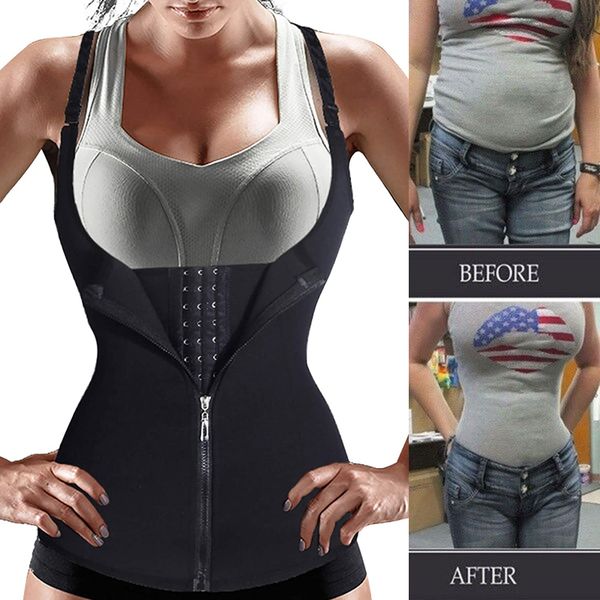women neoprene waist trainer vest corset tank sauna body shaper weight loss slimming belt compression shapewear
women neoprene waist trainer vest corset tank sauna body shaper weight loss slimming belt compression shapewear