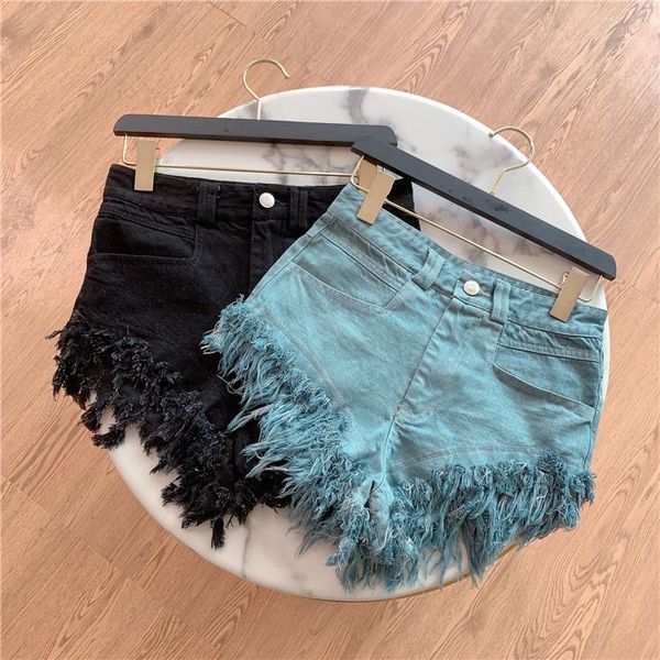 women's jeans shorts pants women 2021 summer personality high waist thin ripped fringed denim female black blue
women's jeans shorts pants women 2021 summer personality high waist thin ripped fringed denim female black blue