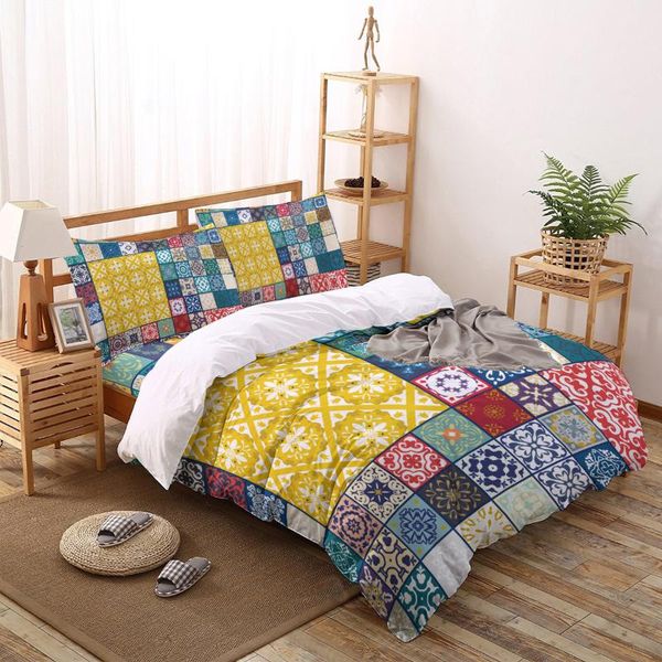 bedding sets retro ethnic square pattern printing set duvet cover bed linens bedclothes home textile twin full king size
bedding sets retro ethnic square pattern printing set duvet cover bed linens bedclothes home textile twin full king size