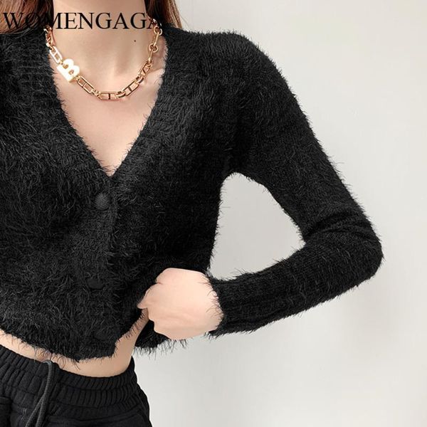 women's sweaters womengaga french mohair knitted pullovers autumn and winter v-neck sweater short navel full sleeve ftgr, White;black
women's sweaters womengaga french mohair knitted pullovers autumn and winter v-neck sweater short navel full sleeve ftgr, White;black