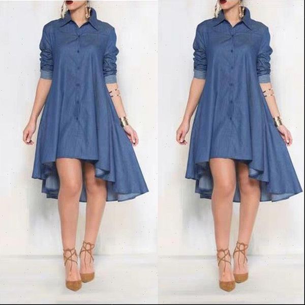 fashion blue summer long sleeve women dresses denim shirt casual turn down collar ruffle loose party clothes, Black;gray
fashion blue summer long sleeve women dresses denim shirt casual turn down collar ruffle loose party clothes, Black;gray