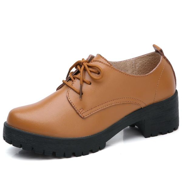 dress shoes 2021 spring summer woman genuine leather thick sole british style mid heel women three colors ladies shoe, Black
dress shoes 2021 spring summer woman genuine leather thick sole british style mid heel women three colors ladies shoe, Black