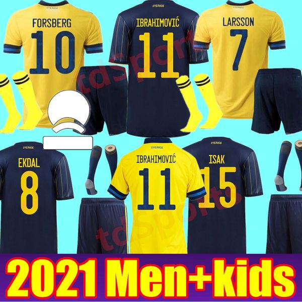 2021 men+kids kit sweden soccer jerseys national team ibrahimovic forsberg mens larsson ekdal isak home away youth boys football shirts, Black;yellow
2021 men+kids kit sweden soccer jerseys national team ibrahimovic forsberg mens larsson ekdal isak home away youth boys football shirts, Black;yellow