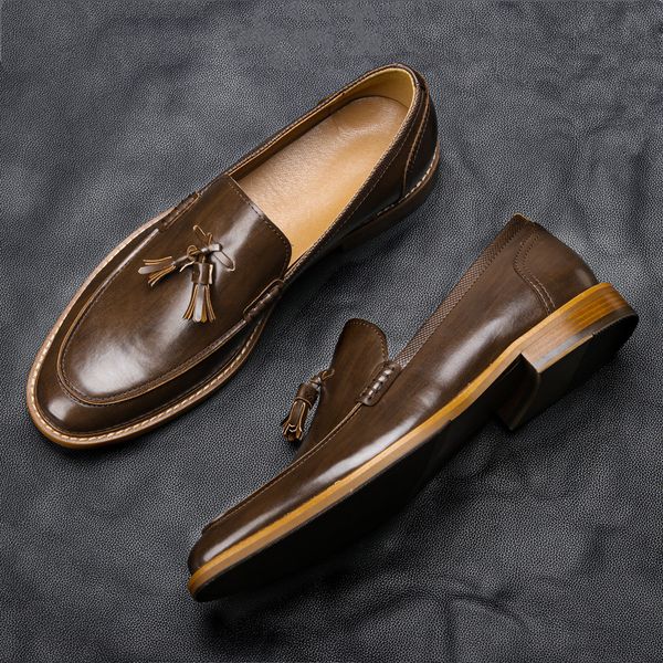 dress shoes american style man casual luxury loafers comfortable fashion men leather #al701 byks, Black
dress shoes american style man casual luxury loafers comfortable fashion men leather #al701 byks, Black