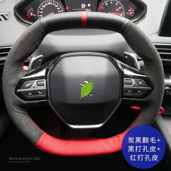 diy hand-stitch car steering wheel cover for peugeot 408 508 307 3008 5008 308 black red suede leather auto interior accessories
diy hand-stitch car steering wheel cover for peugeot 408 508 307 3008 5008 308 black red suede leather auto interior accessories