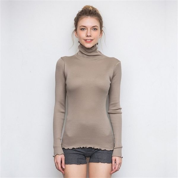 70% silk 30% cotton stretch knitted high neck long sleeve pullover sweater base shirt xs311 210401, White
70% silk 30% cotton stretch knitted high neck long sleeve pullover sweater base shirt xs311 210401, White