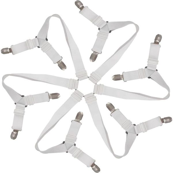 clothing & wardrobe storage bed sheet clips grippers fasteners 3 way 6 sides suspenders elastic holders mattress straps - adjustable fit
clothing & wardrobe storage bed sheet clips grippers fasteners 3 way 6 sides suspenders elastic holders mattress straps - adjustable fit