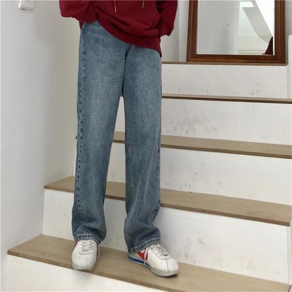 women's jeans high-waisted straight leg spring 020 korean version of casual student pants wide-leg, Blue
women's jeans high-waisted straight leg spring 020 korean version of casual student pants wide-leg, Blue
