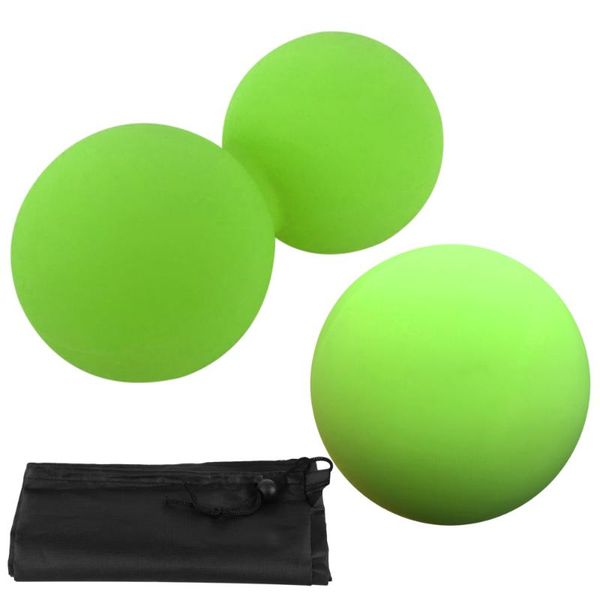 pilates yoga balls set double peanut ball fascial tissue treatment massage fitness exercise muscle therapy