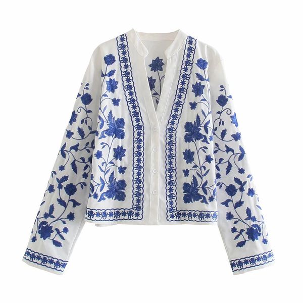bbwm women fashion floral embroidery loose jacket vintage long sleeve button-up female coat chic 210520, Black;brown
bbwm women fashion floral embroidery loose jacket vintage long sleeve button-up female coat chic 210520, Black;brown