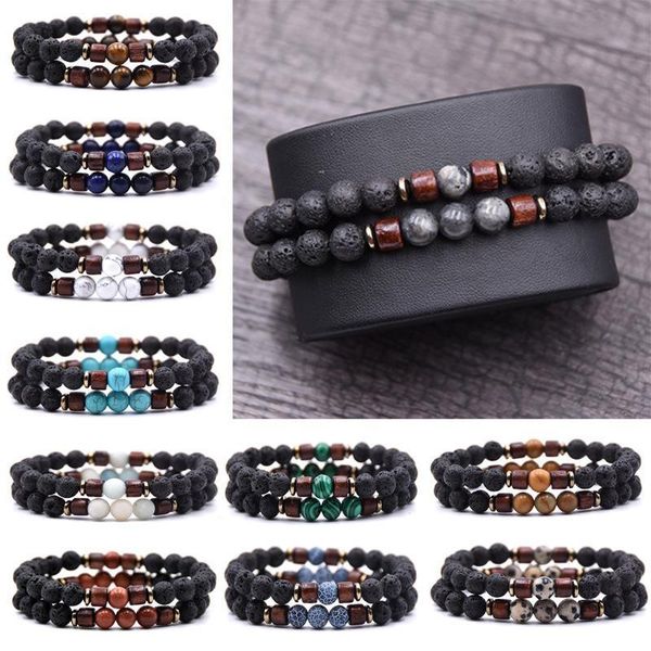 2pcs/set wooden charms lava stone bracelet homme bead tibetan buddha chakra diffuser bracelets men jewelry gifts beaded, strands, Black
2pcs/set wooden charms lava stone bracelet homme bead tibetan buddha chakra diffuser bracelets men jewelry gifts beaded, strands, Black
