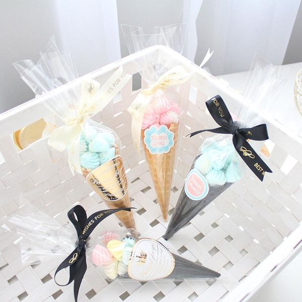 50pcs/lot party cone gift bags clear plastic candy biscuit diy bag wedding favors storage organizer wrap
50pcs/lot party cone gift bags clear plastic candy biscuit diy bag wedding favors storage organizer wrap