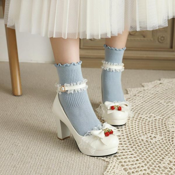 dress shoes ladies sweet lolita pearl cute bowknot lace party women high heel mary jane bordered princess pumps pink white blue, Black
dress shoes ladies sweet lolita pearl cute bowknot lace party women high heel mary jane bordered princess pumps pink white blue, Black