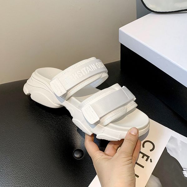 family d dad sandals for women in summer sports thick soled velcro beach, Black
family d dad sandals for women in summer sports thick soled velcro beach, Black