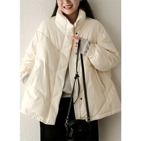 winter clothes new season intimate enjoyment large version white duck down jacket women's stand collar loose and versatile jacket large, Black
winter clothes new season intimate enjoyment large version white duck down jacket women's stand collar loose and versatile jacket large, Black
