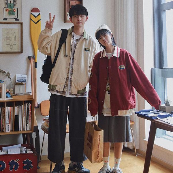 men's jackets fashion embroidered baseball uniform 2021 harajuku style loose jacket spring and autumn couple clothes korean men, Black;brown
men's jackets fashion embroidered baseball uniform 2021 harajuku style loose jacket spring and autumn couple clothes korean men, Black;brown