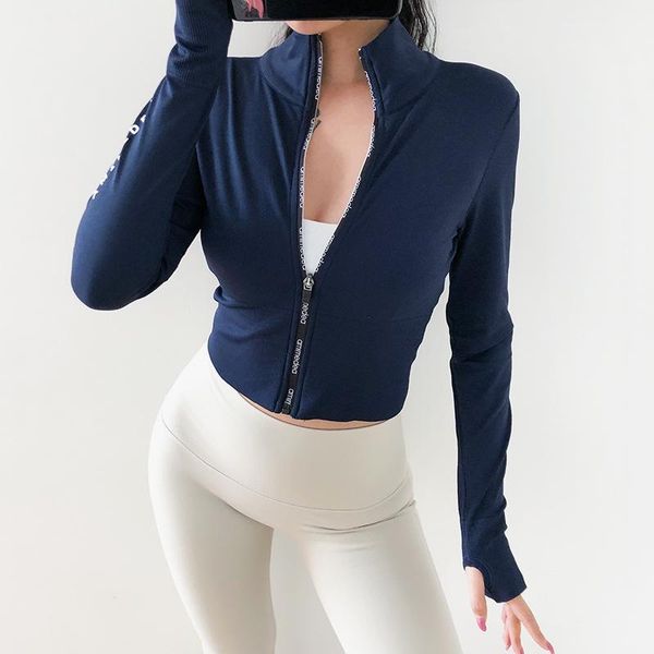 women's jackets european and american short style fitness jacket women long-sleeve zipper tight workout quick-drying letter printed coa, Black;brown
women's jackets european and american short style fitness jacket women long-sleeve zipper tight workout quick-drying letter printed coa, Black;brown