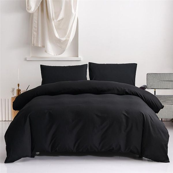 bedding sets midsum pure color single double full size skin friendly fabric black duvet cover set for dormitory household
bedding sets midsum pure color single double full size skin friendly fabric black duvet cover set for dormitory household